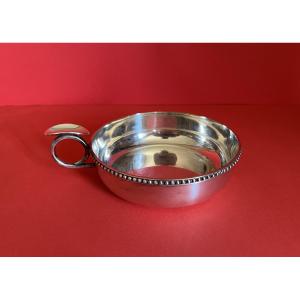 Silver Metal Cigar Ashtray From The 1950s-60s
