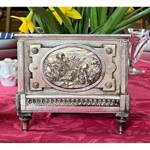 19th Century Silver Metal Table Planter