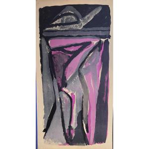 Bram Van Velde Signed 7-color Lithograph - Artist's Proof - Listed No. 114