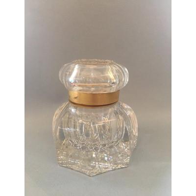 Inkwell Baccarat Crystal XIXth Century