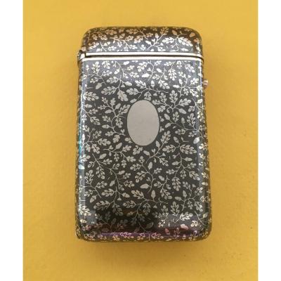 Cigarette Box Niell Silver Nineteenth Century.