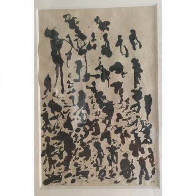 Henri Michaux Ink On Paper Japan