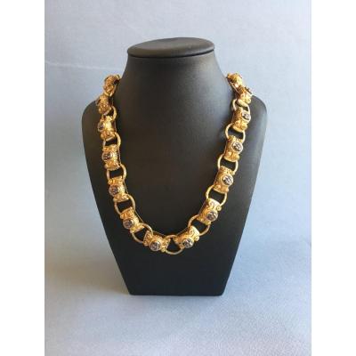 A l'Antique Necklace In Silver And Vermeil