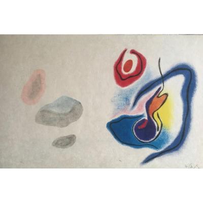 Gustave Singier Litho On Japanese Paper Edition At 14 Copies (1974)