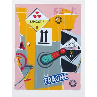 Peter Klasen Signed Hc Lithograph. Title: Radioactif 1980