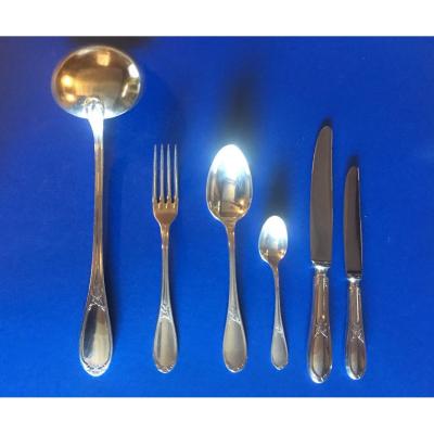 Ercuis Cutlery Model: Lauriers 76 Pieces