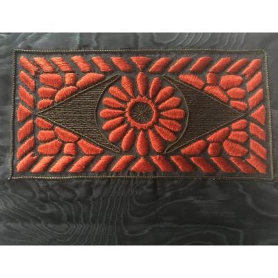 4 Panel Bindings Of Books In Embroidered Moiré Silk 1930