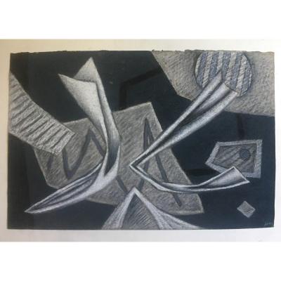 Henri Goetz (1909-1989) Pastel On Paper Signed Lower Right