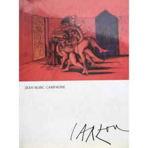 Book On The Carzou Painter Dedicated By The Author And The Painter To An Art Collector.