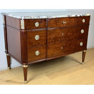 Jean-françois Leleu  A Louis XVI Mahogany Commode Stamped  Jean-françois Leleu And George Kintz