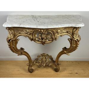 A Louis XV Rocaille Console Mid 18th Century Circa 1750-1760