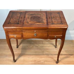 Jean-françois Hache, Table De Toilette Stamped Hache Fils A Grenoble 18th Century