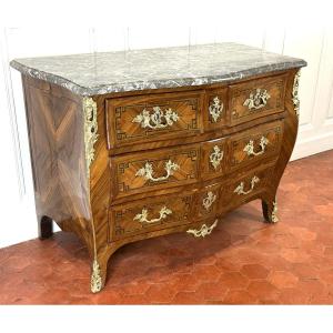 Louis XV Chest Of Drawers, Early Transition.