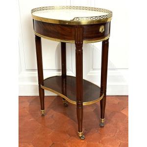 Canabas, Small Louis XVI Period Living Room Table Stamped Canabas  