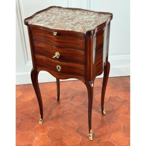 A Louis XV Ormolu-mounted Satinwood  Table Stamped Pierre IV Migeon. 