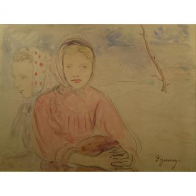 Dezaunay émile Alfred - Girls Blondes For Blue Eyes