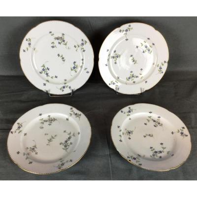 Set Of Four Plates Of Locret 18th Century Circa 1771-1774