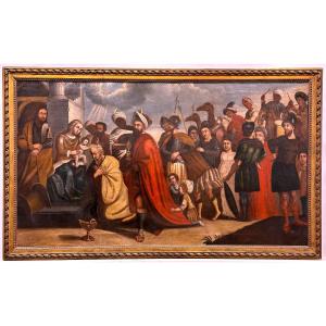 The Adoration Of The Magi, Italian School 17 Th Century, Circa 1620.