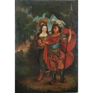 Portrait Of Feet, Representing Athena And Ares Debating The Fate Of Troy. 17th Century.