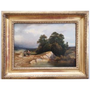 Philippe Marbeau (1807-1861) Aix Countryside Circa 1830-1840