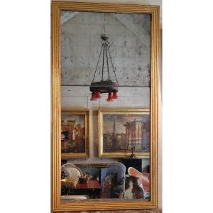 A Louis XVI Neoclassical Giltwood Mirror Late 18th Century Circa 1785.