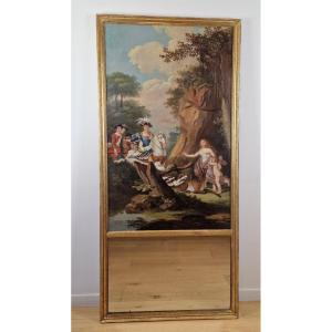 Trumeau Evoking The Metamorphosis Of Actéon.