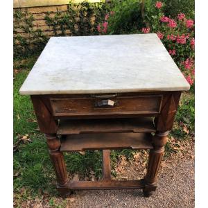 Small Butcher's Block. Butcher's Shop. Store.