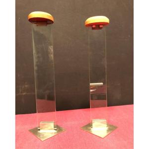 Pair Of Old Hat Displays. Hat Rack.