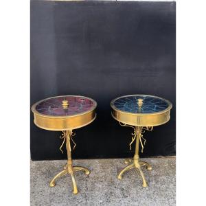 Exceptional Pair Of Old Luxury Store Display Cases. V. Haas Nancy.