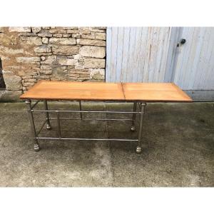 Old Draper's Table, Bronze Base.