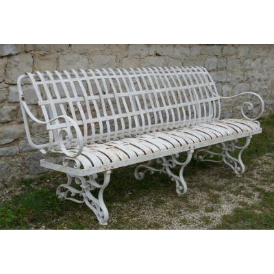 Spring Cast Iron Garden Bench.