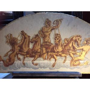 Mythological Scene Woodwork 19 Eme