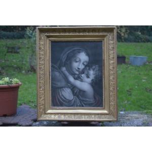 Drawing Of The Virgin And Child, 19th Century