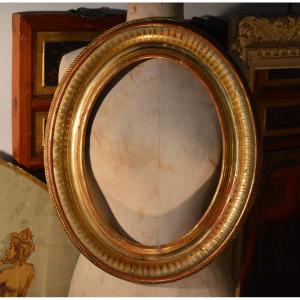Gold Oval Frame