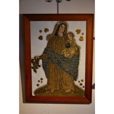 Virgin And Child Banner