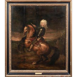Portrait Of General John Churchill, Duke Of Marlborough At The Battle Of Ramillies, 1706