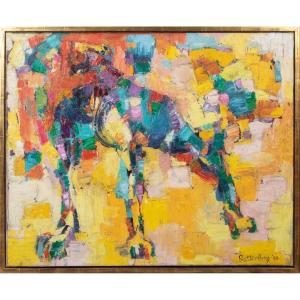 Portrait Of A Boxer Dog, Dated 1960 John Battenberg (1936-2013)