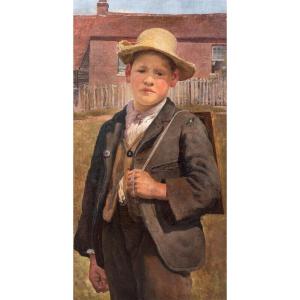The Schoolboy, 19th Century Attributed To Jules Bastien-lepage (1848-1884)