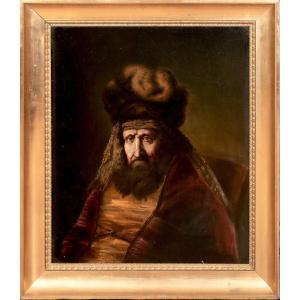 Portrait Of Haman From The Book Of Esther, 19th Century School Of Rembrandt Van Rijn (1606-1669)