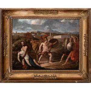 The Death Of Patroclus, 18th Century, School Of Jacques-louis David (1748-1825)