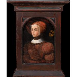 Court Portrait Of Anne Of Cleves (1515-1557), Queen Of England, 18th Century  