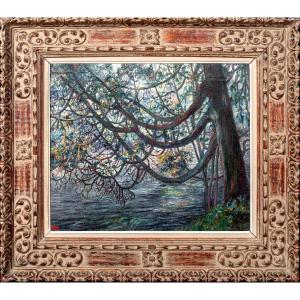 The Flowering Tree, Rhône, Geneva, Circa 1920 By François Pycke (1890-1960)  