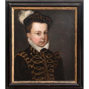 Portrait Of Hercule-françois, Duke Of Alençon And Anjou (1555-1584), 16th Century 