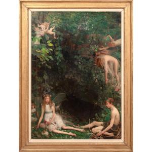 The Enchanted Grotto, Circa 1915 By Mark Lancelot Symons (1887-1935)