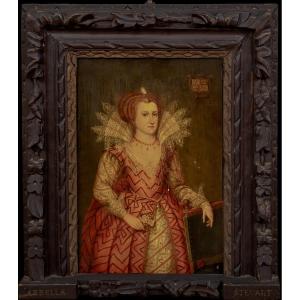 Portrait Of Lady Arabella Stuart (1575-1615), Circa 1600 English School - Oil On Panel