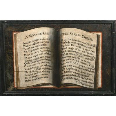 Still Life Of A Book Containing, 18th Century