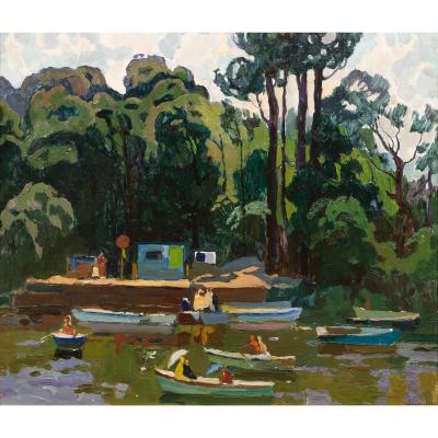 Spa, 20th Century By Victor Andreevch Onischenko (russian 1925-1991)