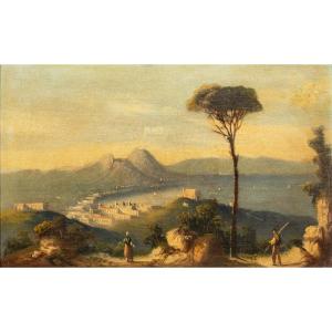 View Of The Bay Of Naples, Nineteenth Century Neapolitan School