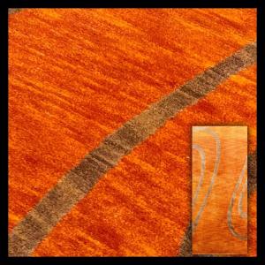 Small Nepalese Rug, Abstract Design