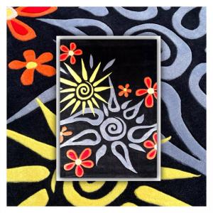 Art Deco Flower's Carpet